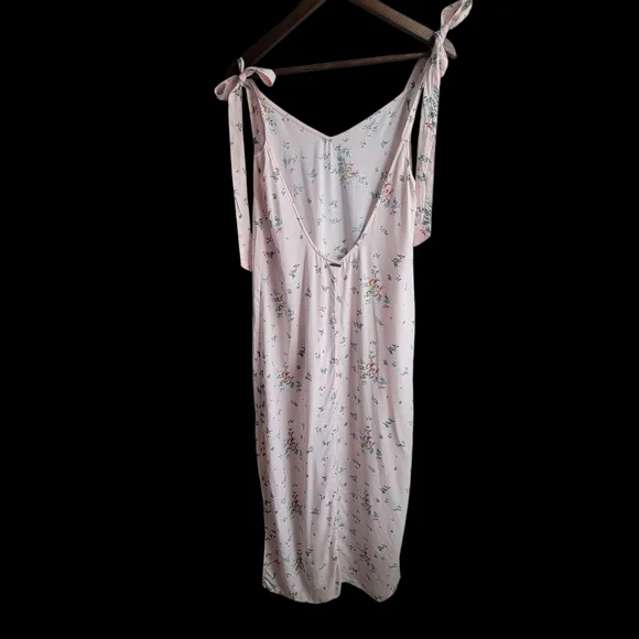 Billabong x The Salty Blonde Boho Beachy Women's Flowy Floral Slip Maxi Dress, L - Picture 3 of 8